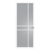 Arne & Bodil binnendeur ABE105 rook glas - wit afgelakt