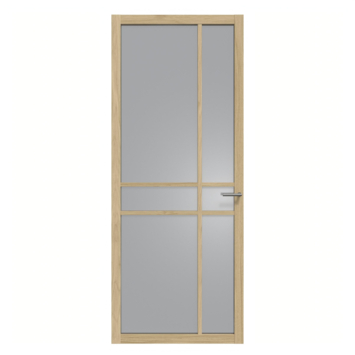 ABE105 chêne clair verre fumé