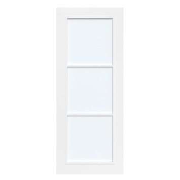 Arne & Bodil binnendeur ABB104 satijnglas - wit afgelakt - glaslat wit