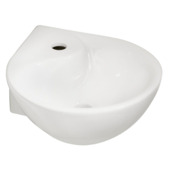 Marho hoekhandenwasser Zelia druppelvorm glans wit keramiek