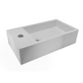 Marho handenwasser toilet Zelia links mat wit composiet