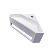 Marho hoekhandenwasser Silara mat wit composiet