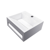 Marho handenwasser Silara vierkant mat wit composiet