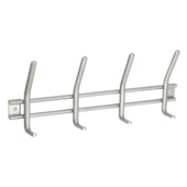 Kapstok 4 haken Yvo RVS 355 mm