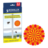 Autocollants anti-mouches pour vitres Edialux 4 pièces