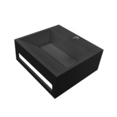 Marho handenwasser Silara vierkant mat zwart composiet