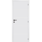 Schilderdeur Linée 4-lines tubespaan wit 201,5x73 cm