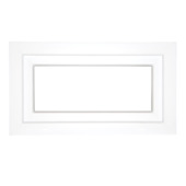 Kiepraam PVC H 48 x B 86 cm wit