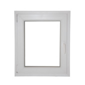 Draaikiepraam PVC 1-vleugel rechts H 78 x B 66 cm wit