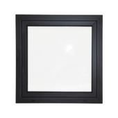 Draaikiepraam rechts antraciet 98x96 cm