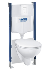 Grohe Bau Even inbouwreservoir met hangend toilet 5-in-1