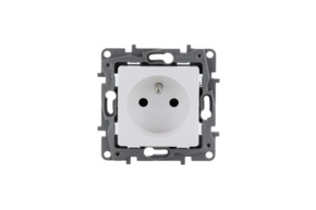 Prise bipolaire avec terre Niloé Legrand blanc