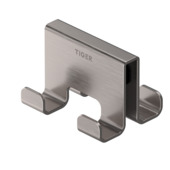 Tiger handdoekhaak dubbel Caddy inox