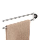 Porte-serviettes 2 bras Tiger Cooper inox brossé/noir