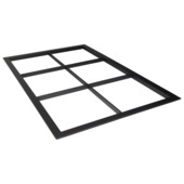 Kader staal zwart set 50x80 cm helder glas