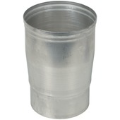 Burgerhout verloopstuk aluminium 100x110 mm