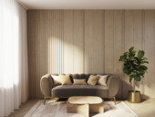 Wandpaneel Decowall Accoustic Elements natuur eiken 260x30cm 2 stuks (1,56m²)