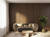 Wandpaneel Decowall Accoustic Elements rustiek eiken 260x30cm 2 stuks (1,56m²)