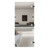 Glazen deur Vetro C000 helder 201,5x83 cm