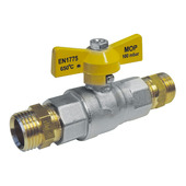 Van Marcke gasbolkraan voor aardgas en LPG 1/2"MM