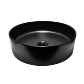 Marho waskom rond Qira Ø 40x12 cm keramiek mat zwart