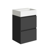 Marho badkamermeubelset Mini mat zwart 45x35,1x71,2 cm