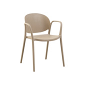 Tuinstoel Sam beige kunststof