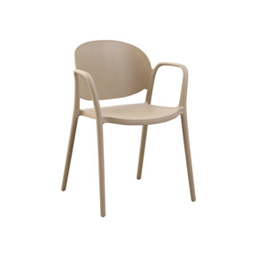 Chaise de jardin Sam synthétique beige 