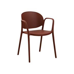 Chaise de jardin Sam synthétique brun