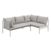 Loungeset tuin Pippa beige staal
