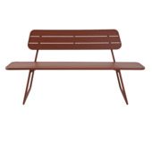 Banc de jardin Jack 160 cm acier brun