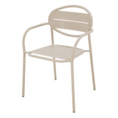 Tuinstoel Sophie beige staal