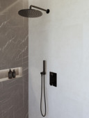 Marho inbouwregendoucheset met thermostaatkraan Valdra 30 cm mat zwart