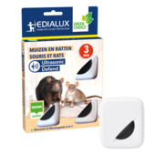 Répulsif rats & souris à ultrasons Edialux Ultrasonic Defend 3 pièces