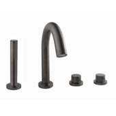 Mitigeur bord de baignoire 4 trous Marho Valdra gris canon