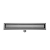 Caniveau de douche Marho Drip 90x7 cm gris canon