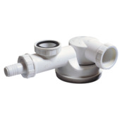 Siphon gain de place  Espace pour évier 1 bac Wirquin 1"1/2 x Ø40 mm