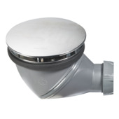 Siphon de douche avec bouchon James Wirquin chromé ø90 mm