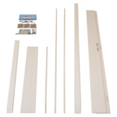 Huisserie en multiplex prépeinte 18 mm 201,5x16,5 cm