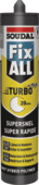 Soudal Fix All montage- en afdichtingskit turbo grijs 290 ml