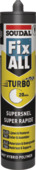 Soudal Fix All montage- en afdichtingskit turbo zwart 290 ml