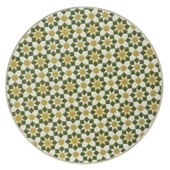 Chaise bistro Madrid métal beige mosaïque jaune-vert 