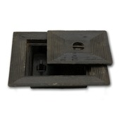 Putdeksel 30x30 cm dubbel gietijzer