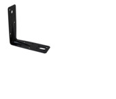 Waelbers hoekanker met ril 125 x 125 x 46 mm zwart