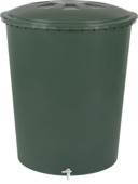 Tonneau de pluie conique vert 310L avec robinet