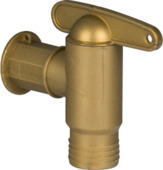 Garantia kunststof kraantje regenton messingkleur