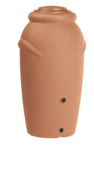 Tonneau de pluie Aquacan terracotta avec bac à plantes 210L