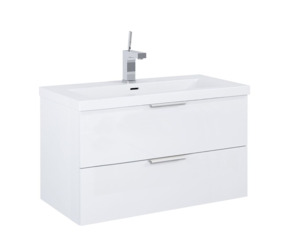 Meuble de salle de bain Altantic Senn blanc brillant 80 x 38,5 x 53 cm