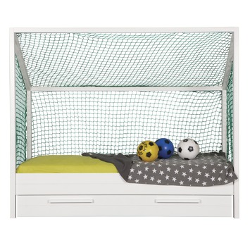 WOOOD opberglade Goal 70x198x23 cm grenen wit gelakt