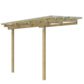 Overkapping aanbouw 300x250 cm geïmpregneerd